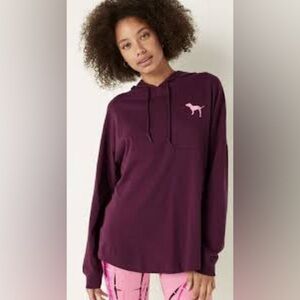 PINK Victoria’s Secret Oversized Pullover Hoodie With Large Back Logo Size Small
